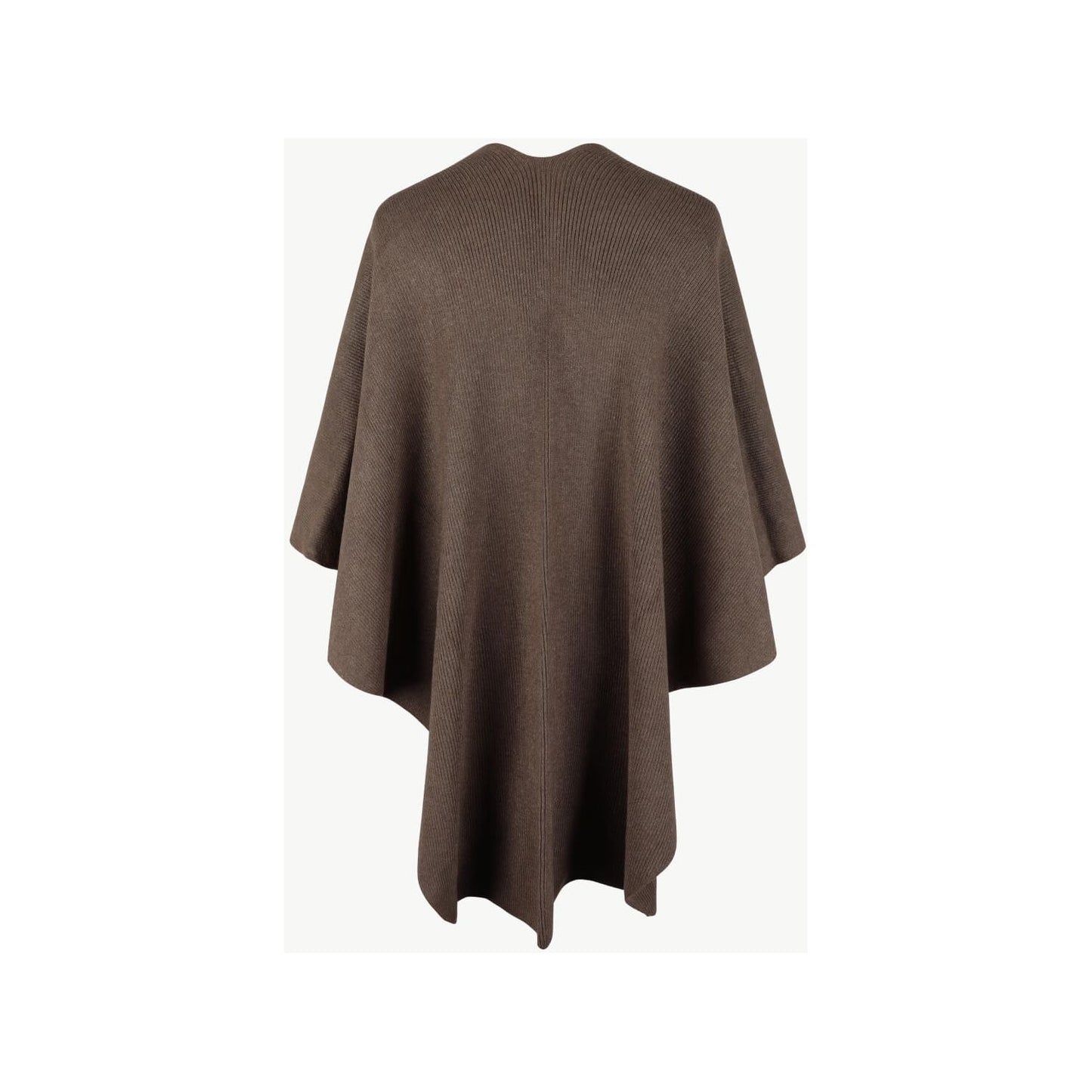 Surplice Neck Pom-Pom Trim Poncho