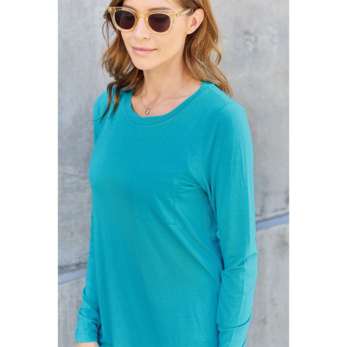 Basic Bae Full Size Round Neck Long Sleeve Top