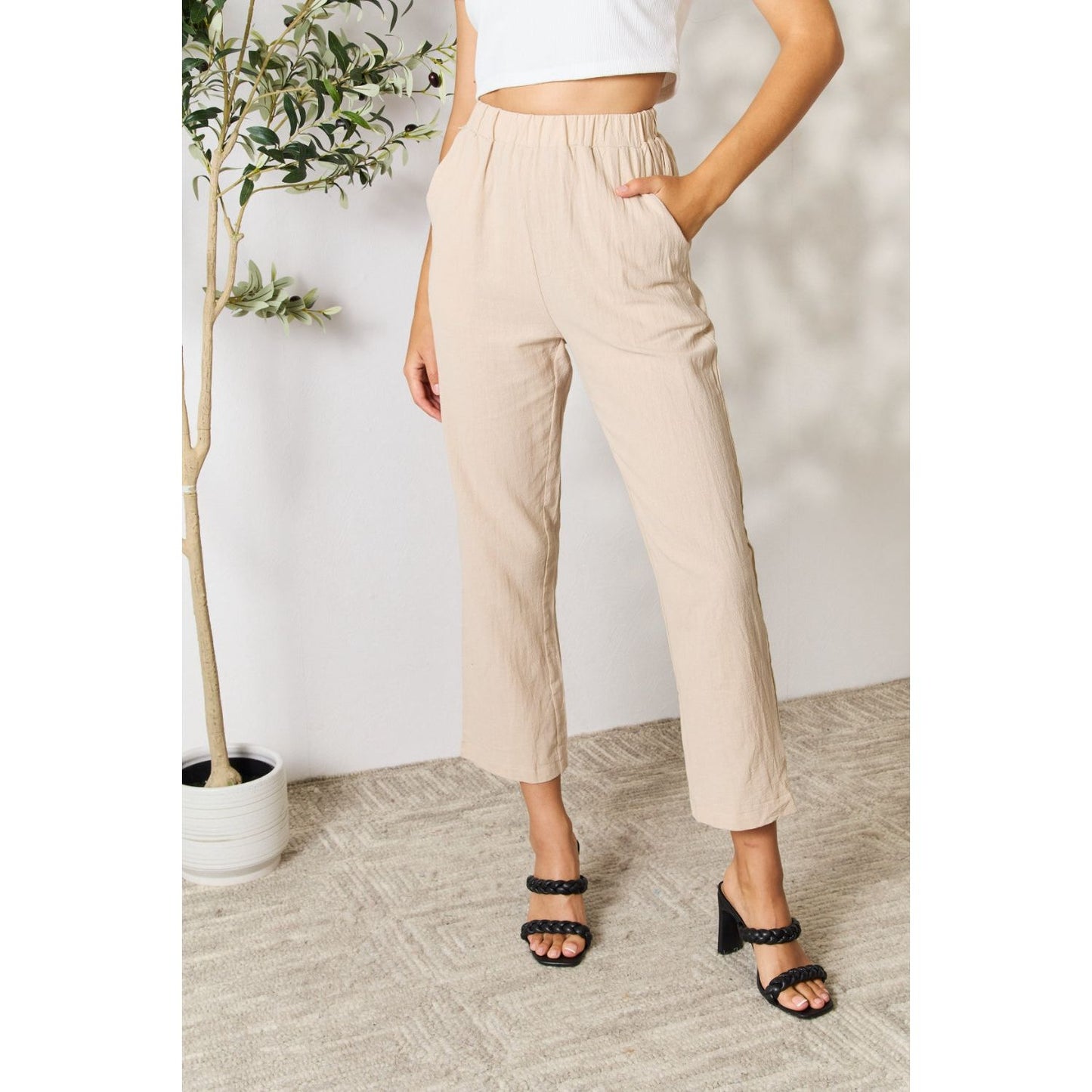 Pull-On Pants with Pockets