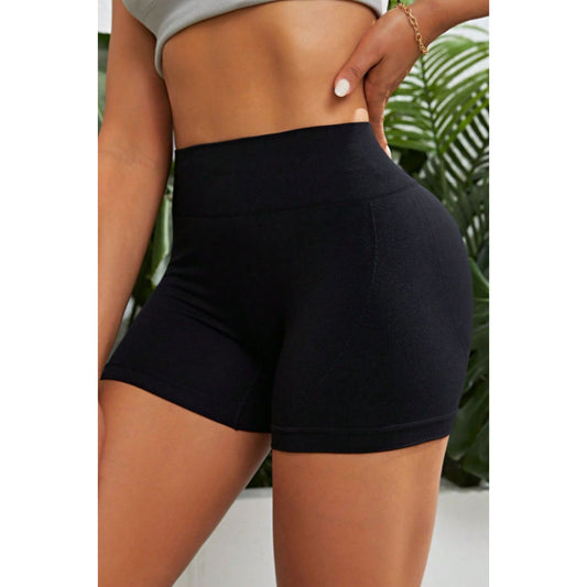 Slim Fit High Waistband Active Shorts