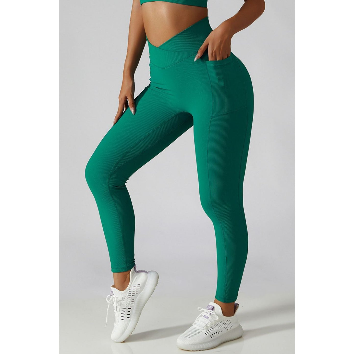 Basic Bae Crossover Waist Active Leggings