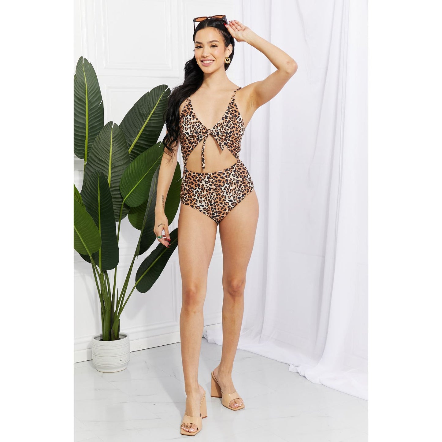 Marina West Swim Lost At Sea Cutout One-Piece Swimsuit