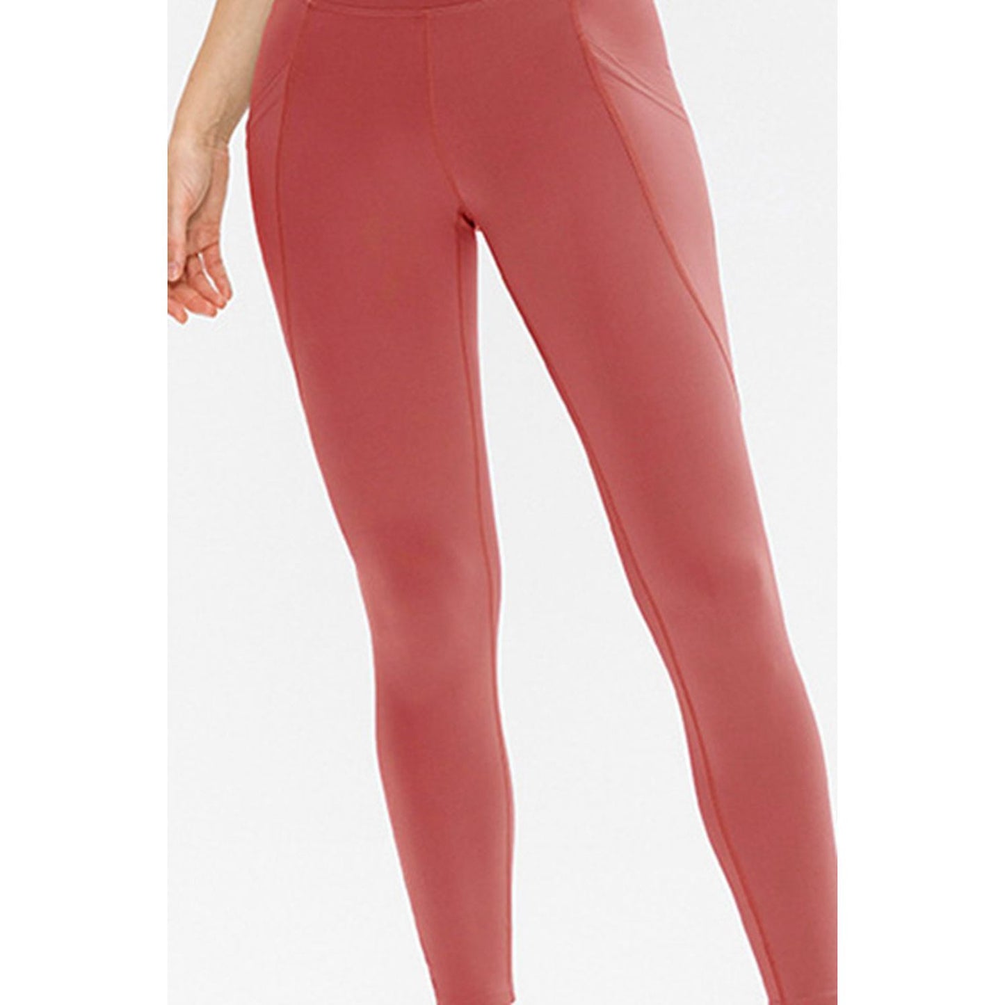 Slim Fit Long Active Leggings with Pockets