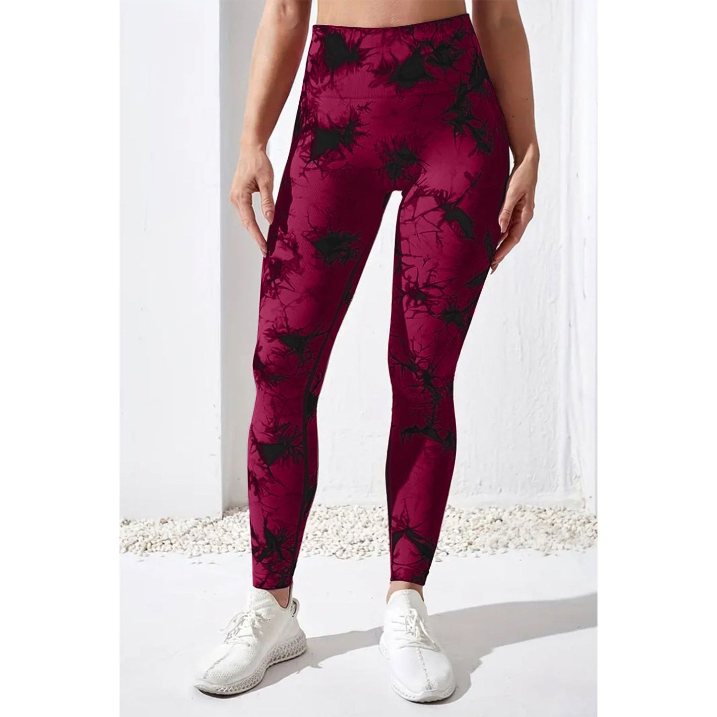 Printed High Waist Active Pants