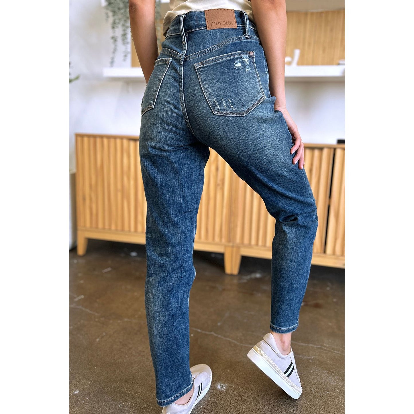 Judy Blue Full Size Tummy Control High Waist Slim Jeans