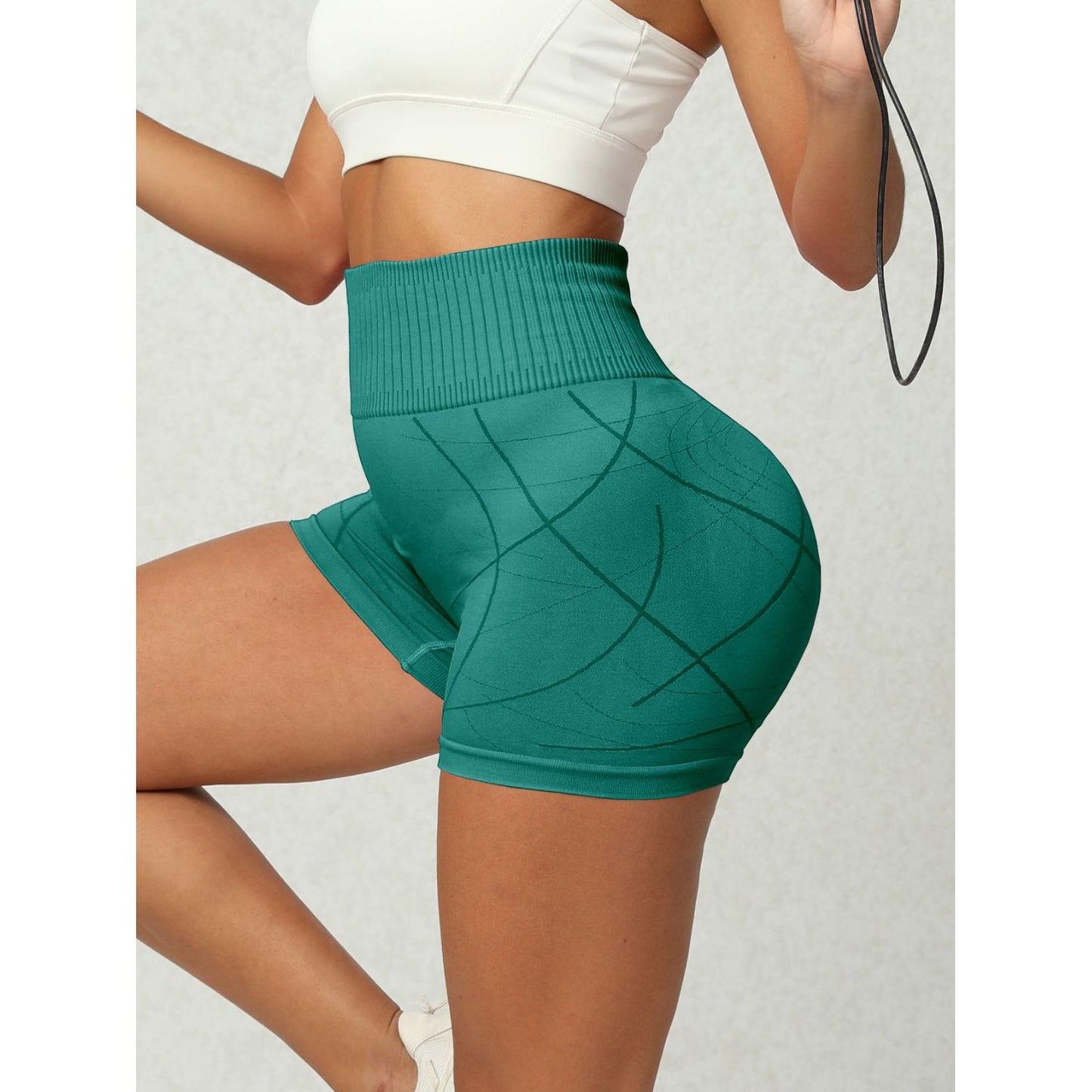 High Waist Active Shorts