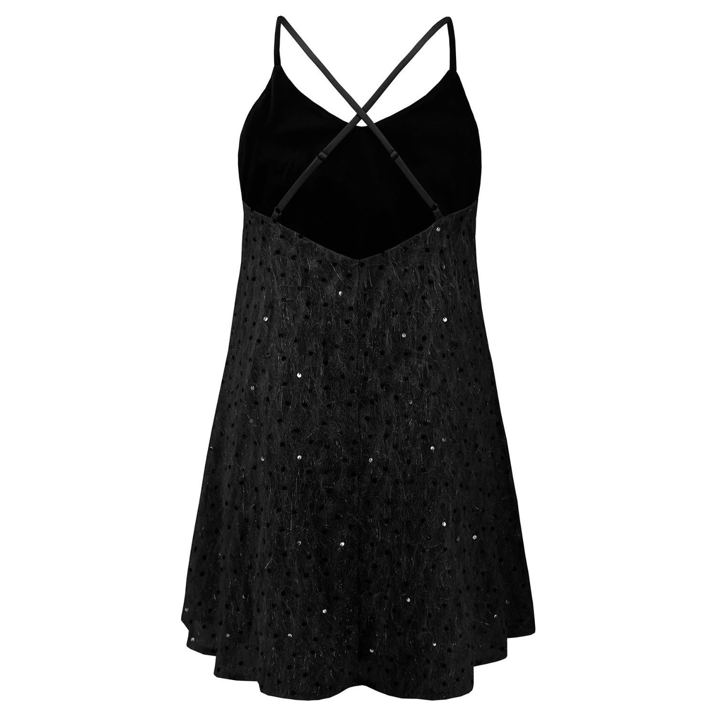 Sequin V-Neck Mini Cami Dress