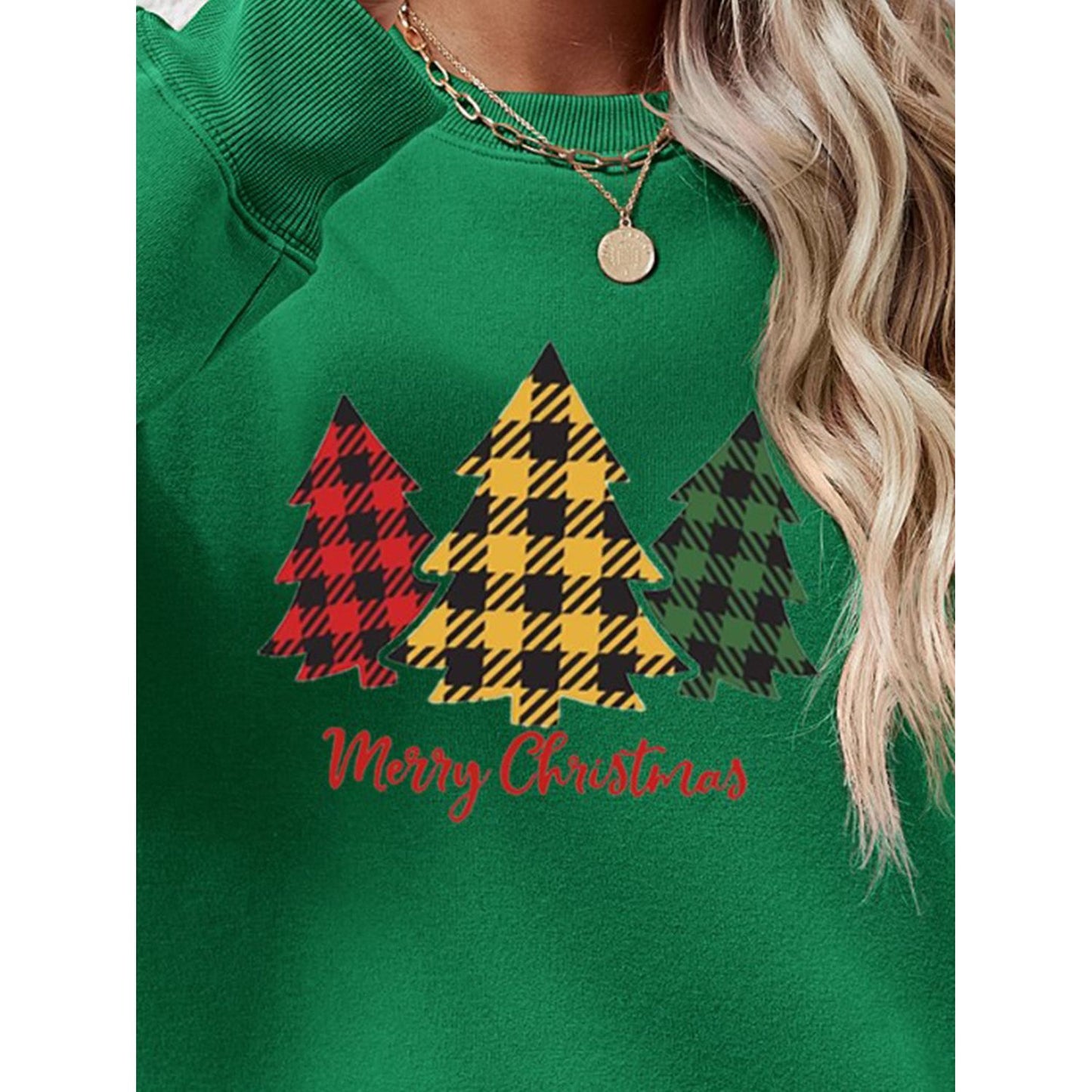 MERRY CHRISTMAS Dropped Shoulder Sweatshirt