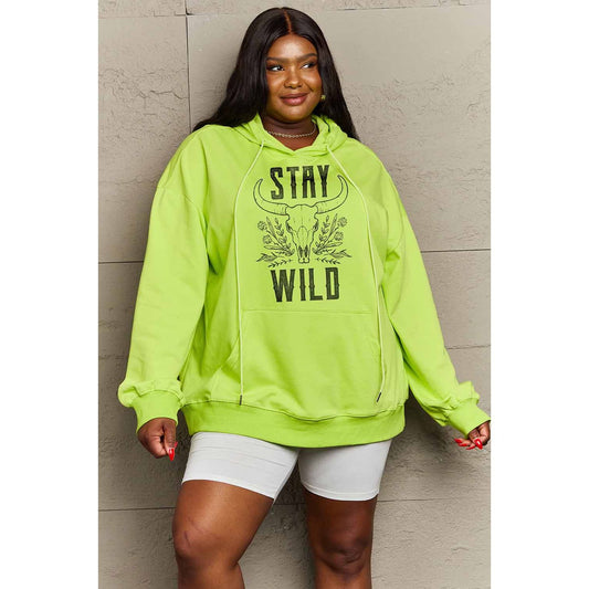 Simply Love Simply Love Full Size STAY WILD Graphic Hoodie