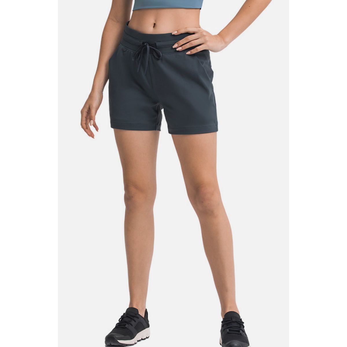 Waist Tie Active Shorts