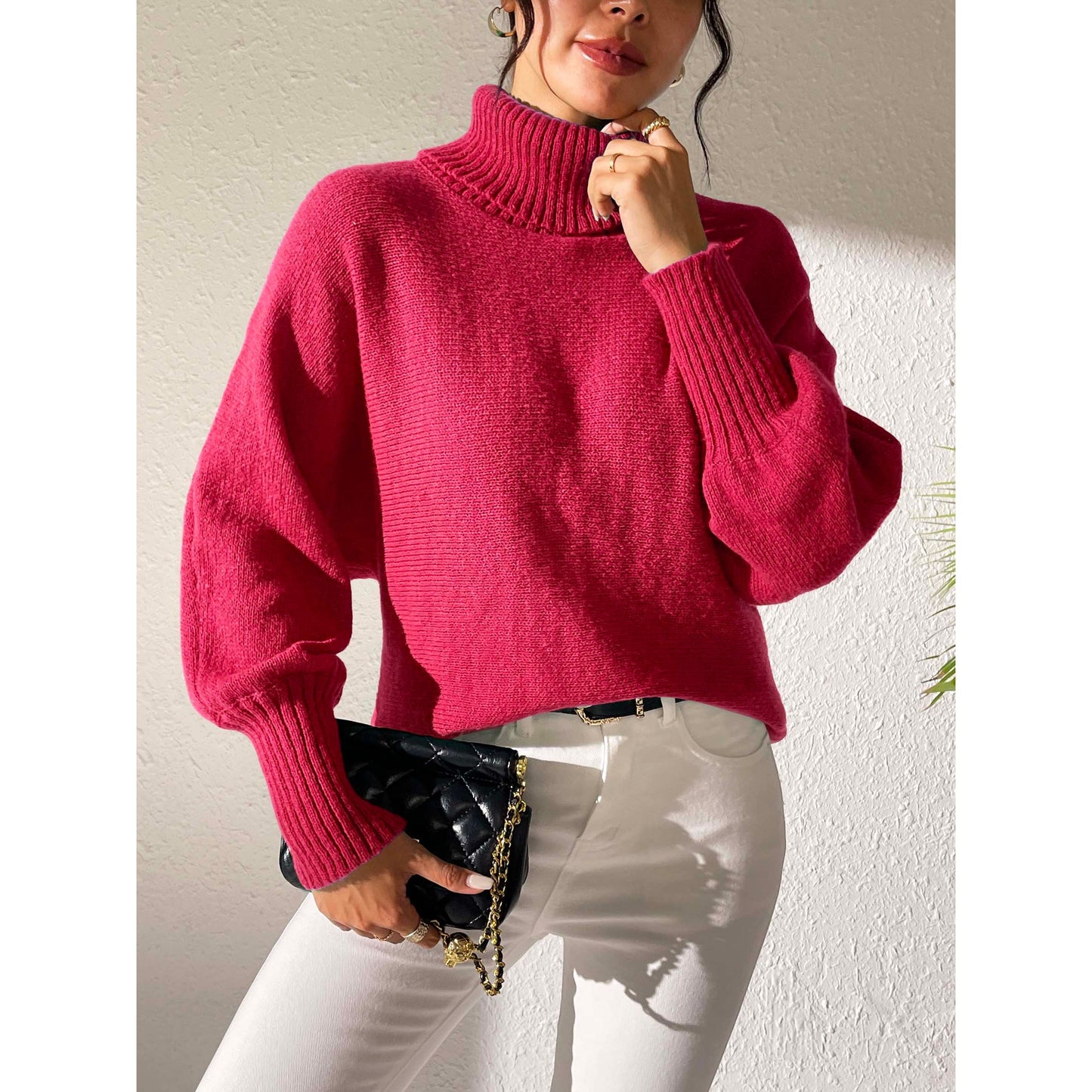 Turtleneck Long Sleeve Sweater