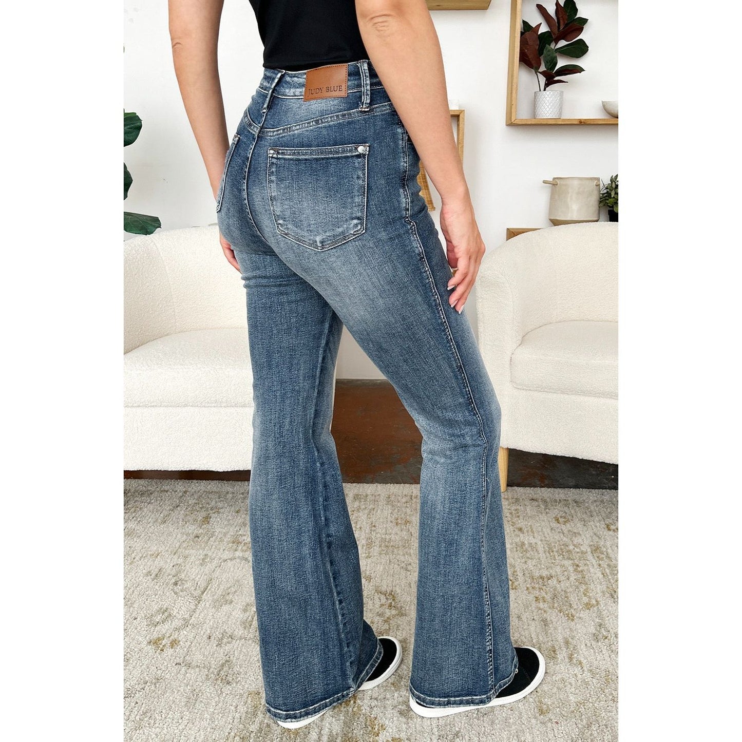 Judy Blue Full Size High Waist Tummy Control Flare Jeans