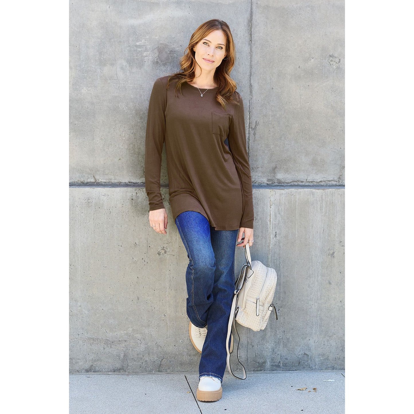 Basic Bae Full Size Round Neck Long Sleeve Top