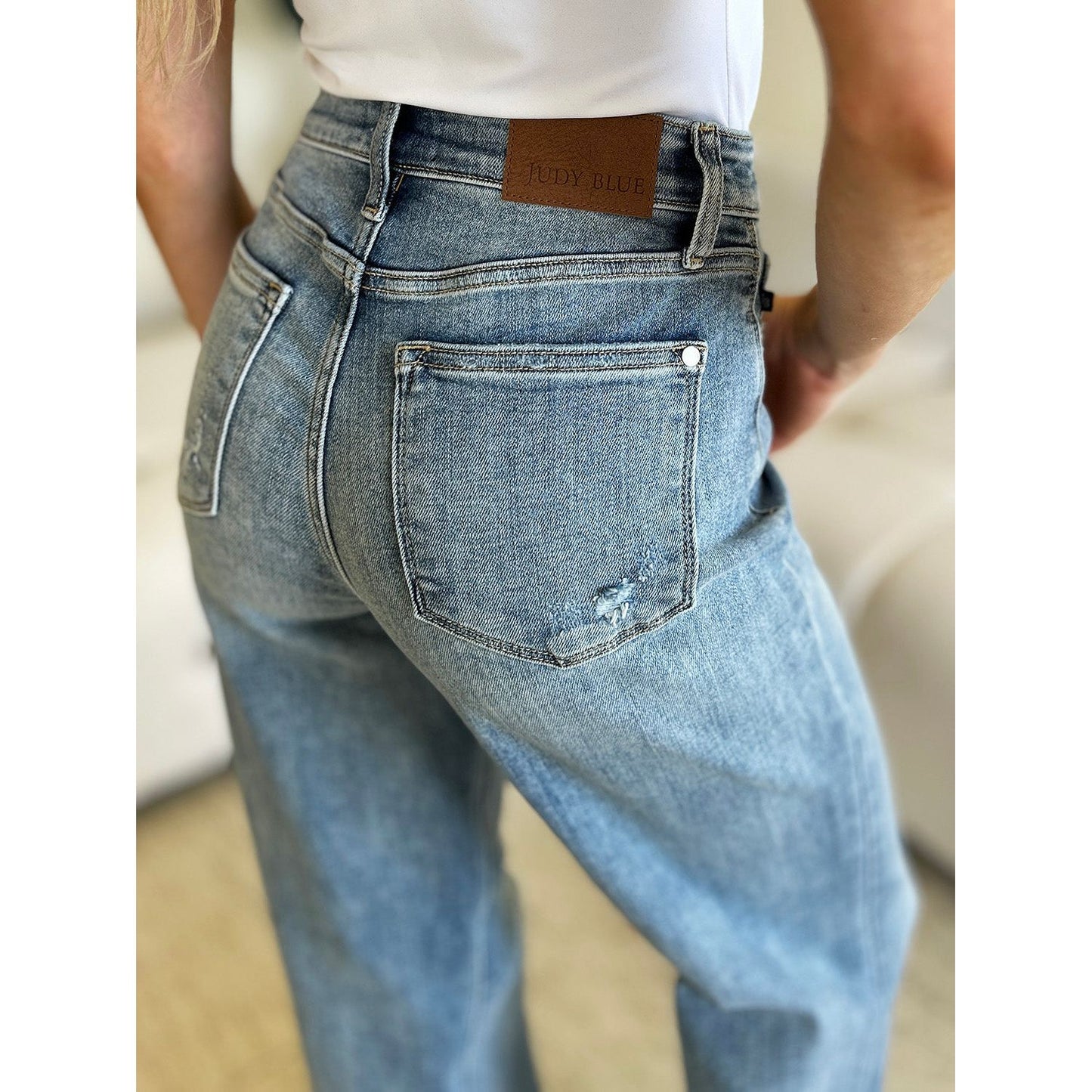 Judy Blue Full Size High Waist Straight Jeans