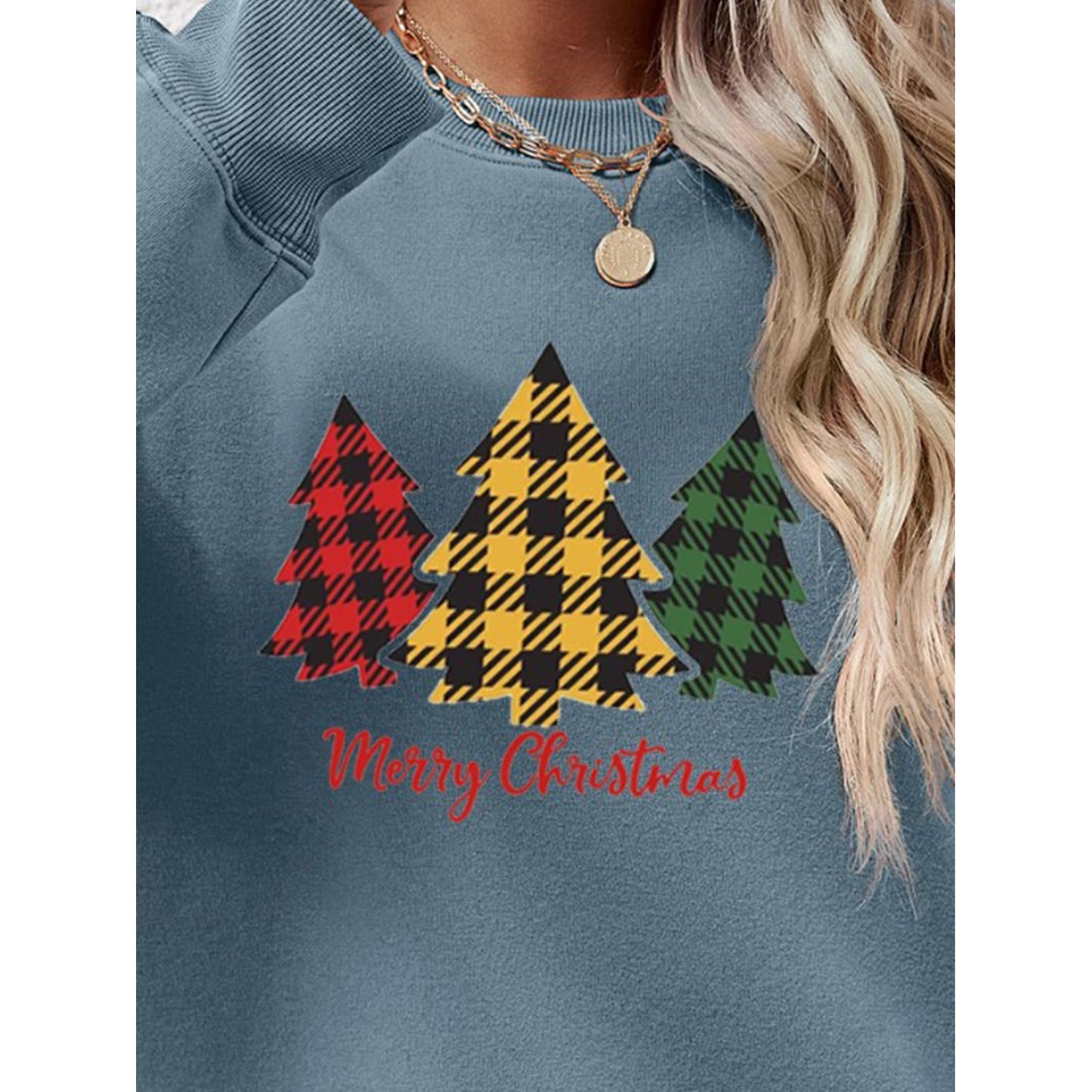 MERRY CHRISTMAS Dropped Shoulder Sweatshirt