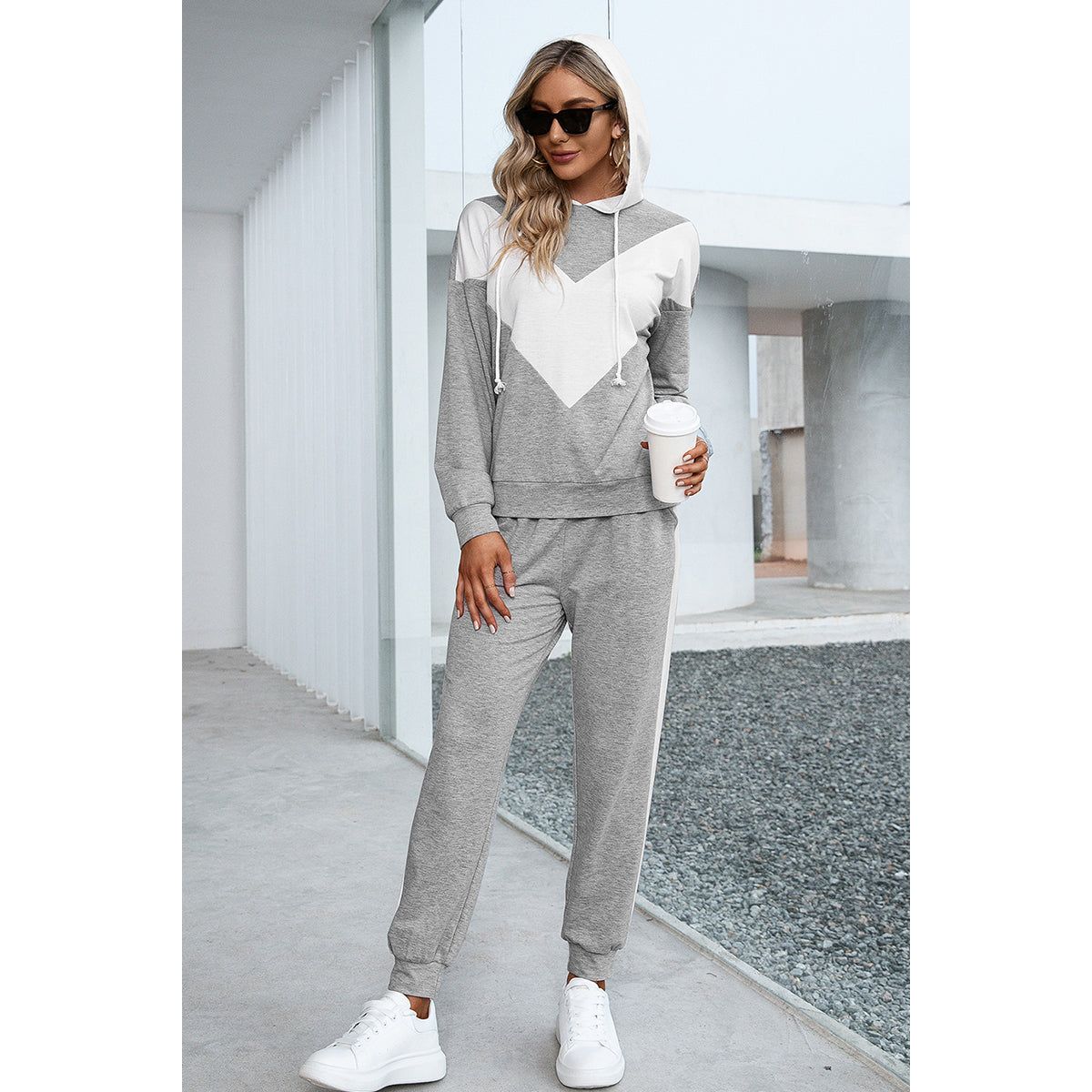 Ivy Lane Dropped Shoulder Hoodie and Long Pants Set