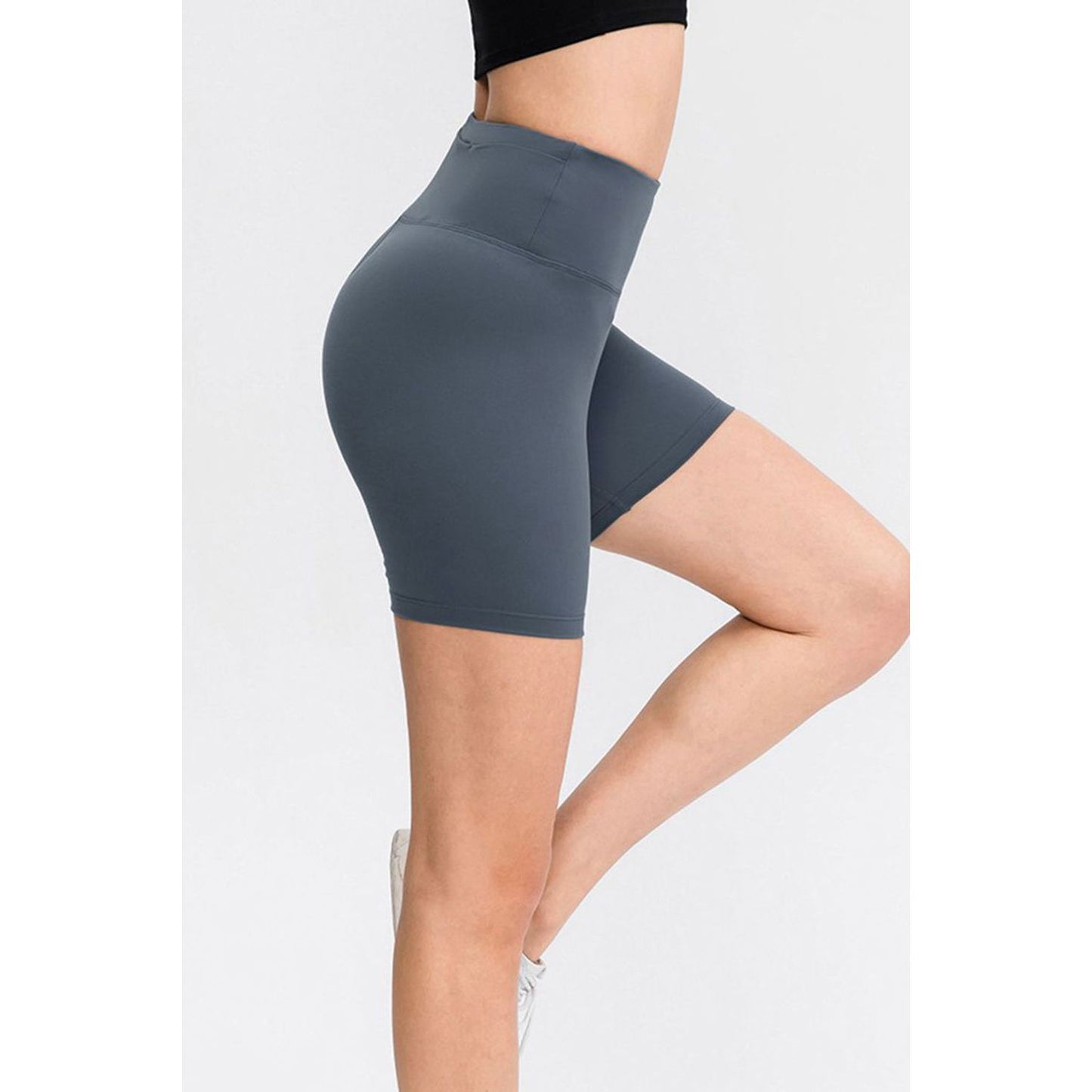 Wide Waistband Sports Shorts