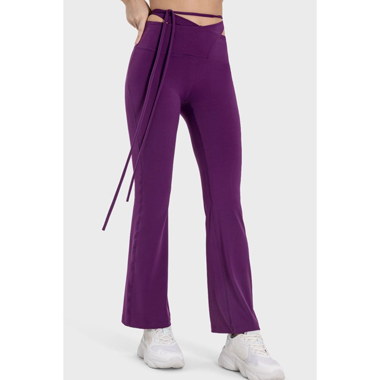 Millennia Tied Mid-Rise Waist Active Pants