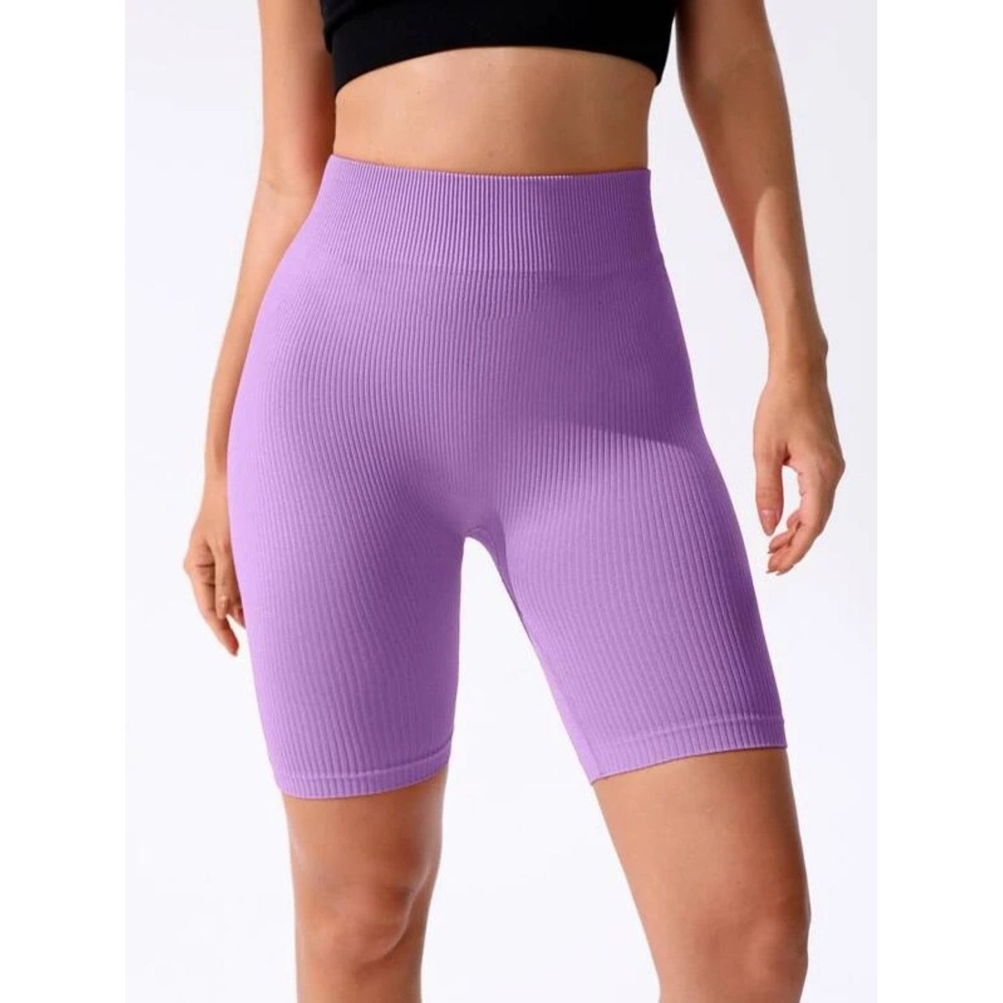 High Waist Active Shorts