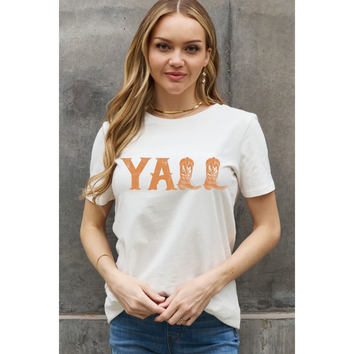 Simply Love Simply Love Full Size YALL Graphic Cotton Tee