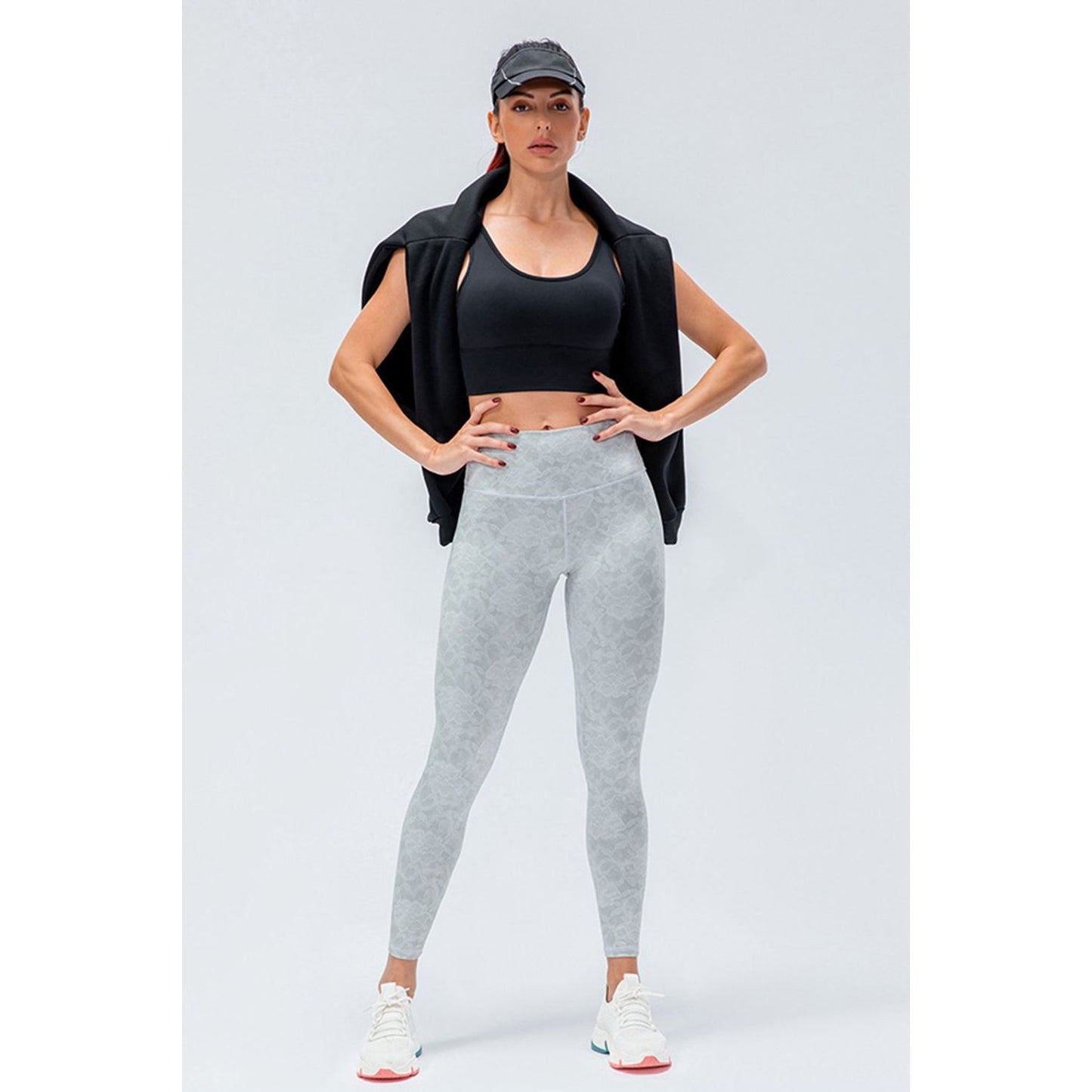 Wide Waistband Slim Fit Active Leggings