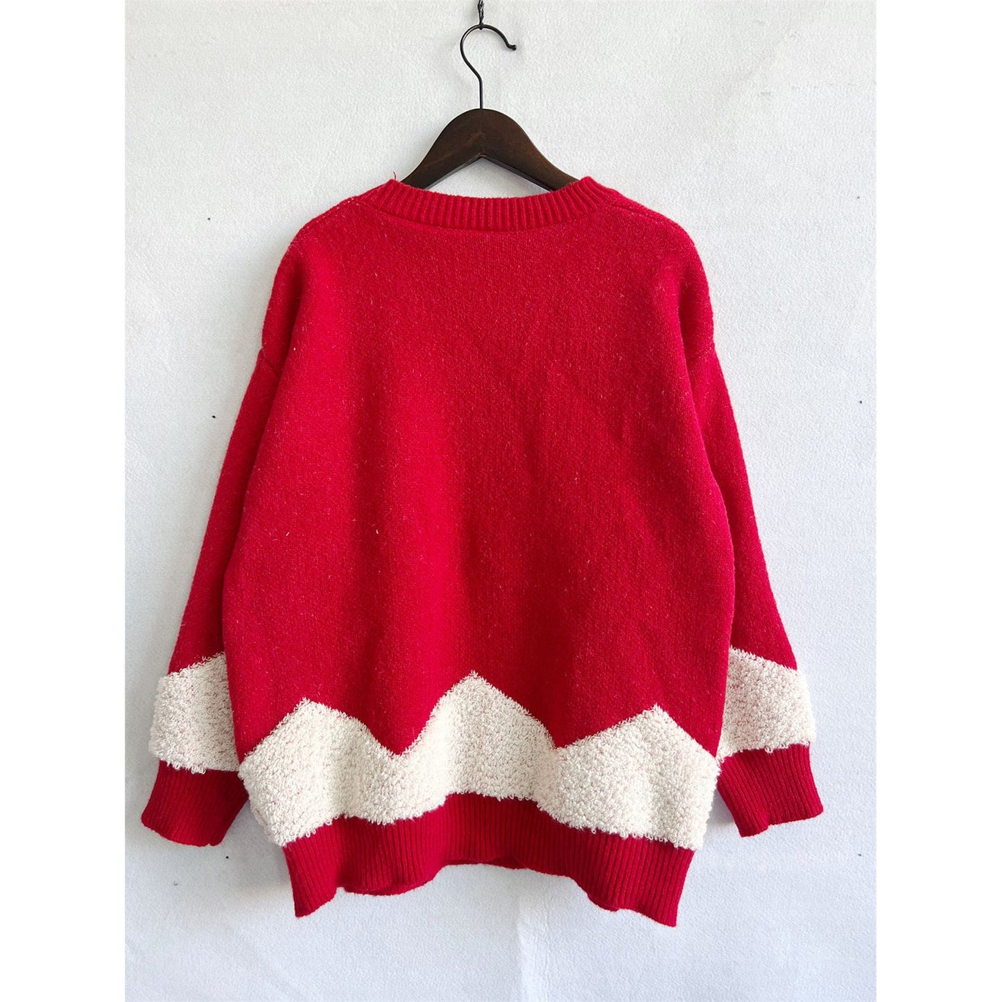 Christmas Tree Graphic Dropped Shoulder Sweater