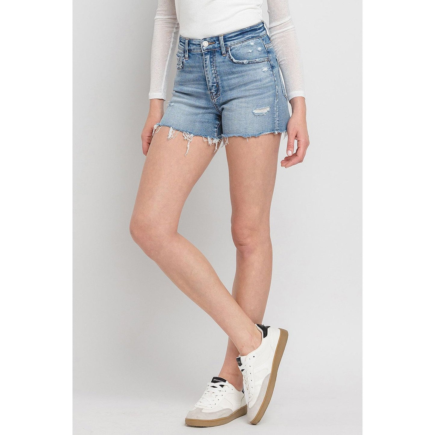 Vervet by Flying Monkey High Rise Denim Shorts