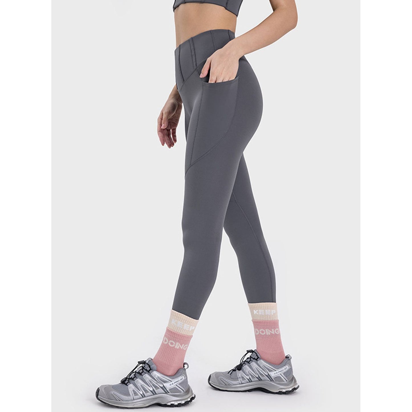 Pocketed High Waist Active Leggings