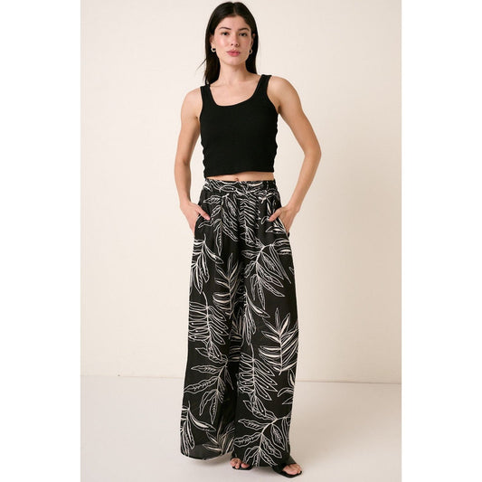 Mittoshop Printed Wide Leg Pants