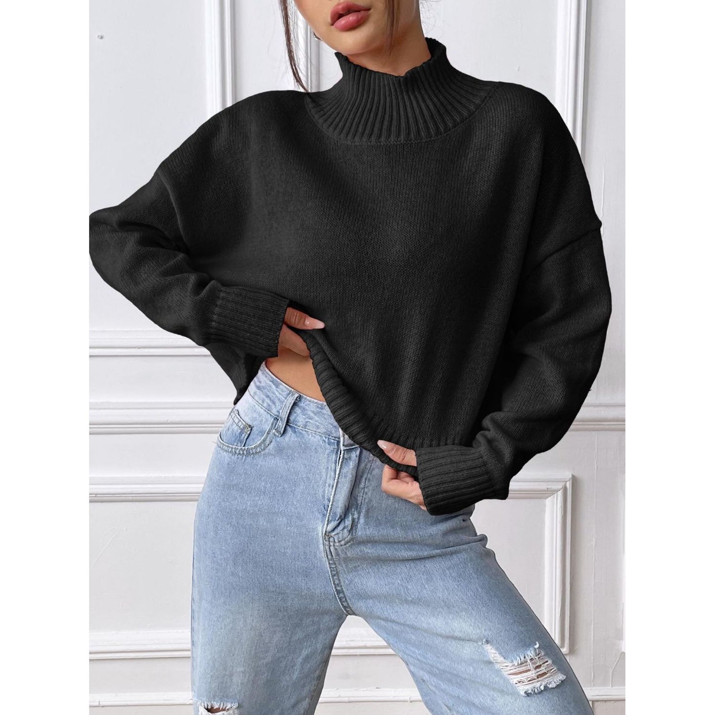 Turtleneck Long Sleeve Sweater