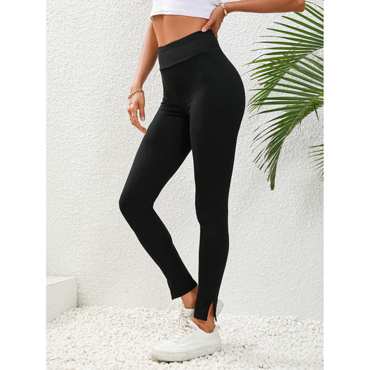 High Waist Slit Leggings