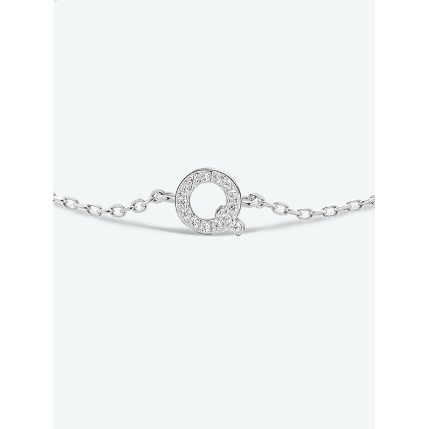 Q To U Zircon 925 Sterling Silver Bracelet