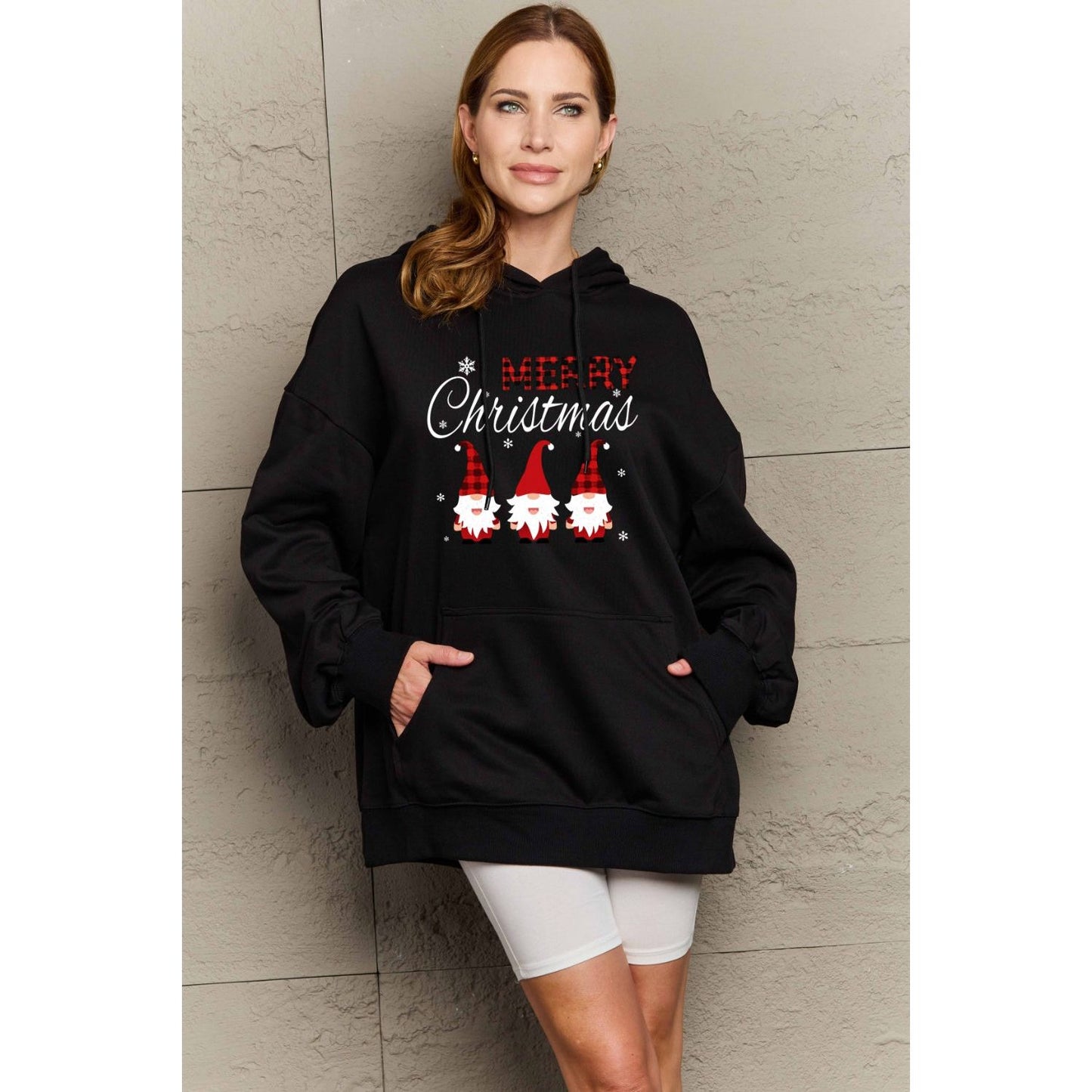 Simply Love Full Size MERRY CHRISTMAS Graphic Hoodie