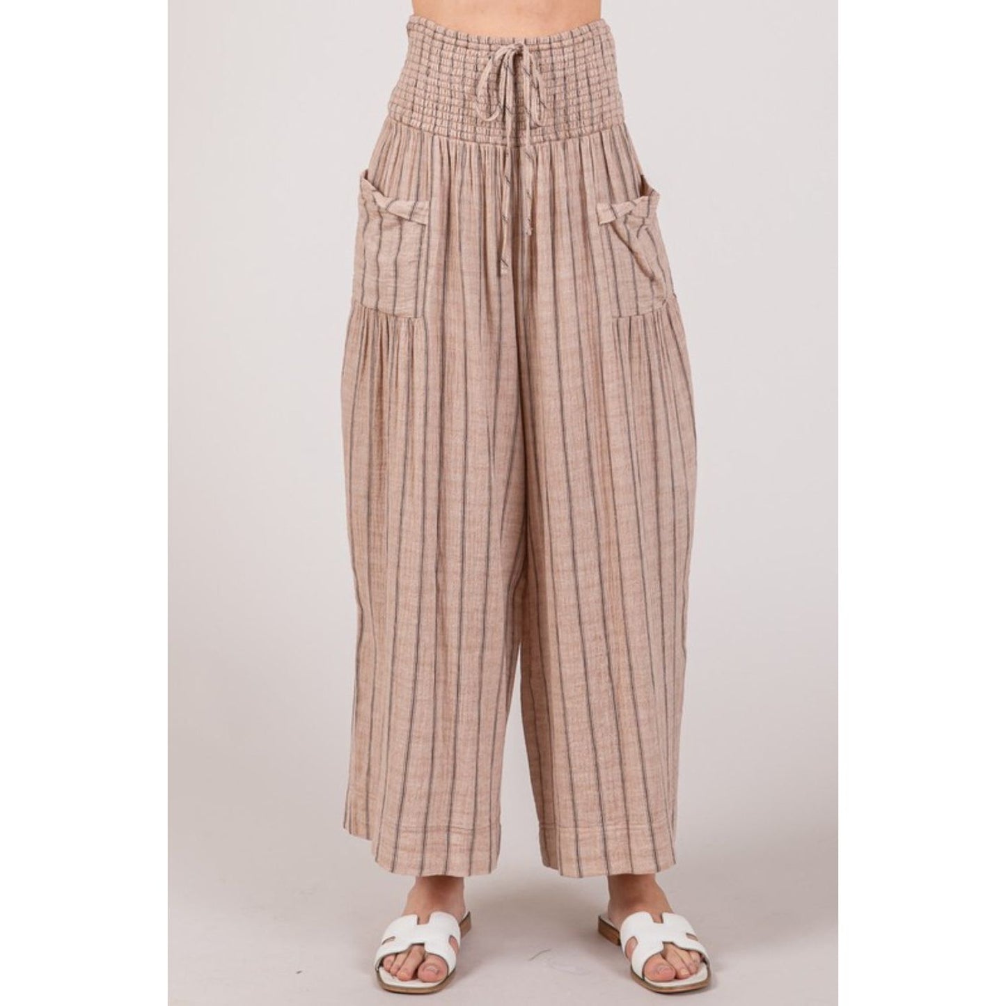 SAGE + FIG Cotton Gauze Wash Stripe Pants