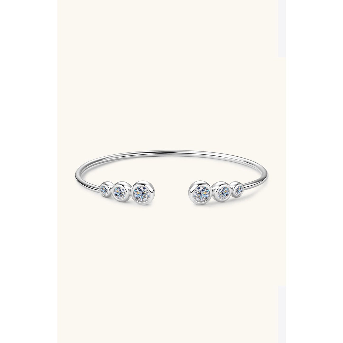 1.8 Carat Moissanite 925 Sterling Silver Bracelet