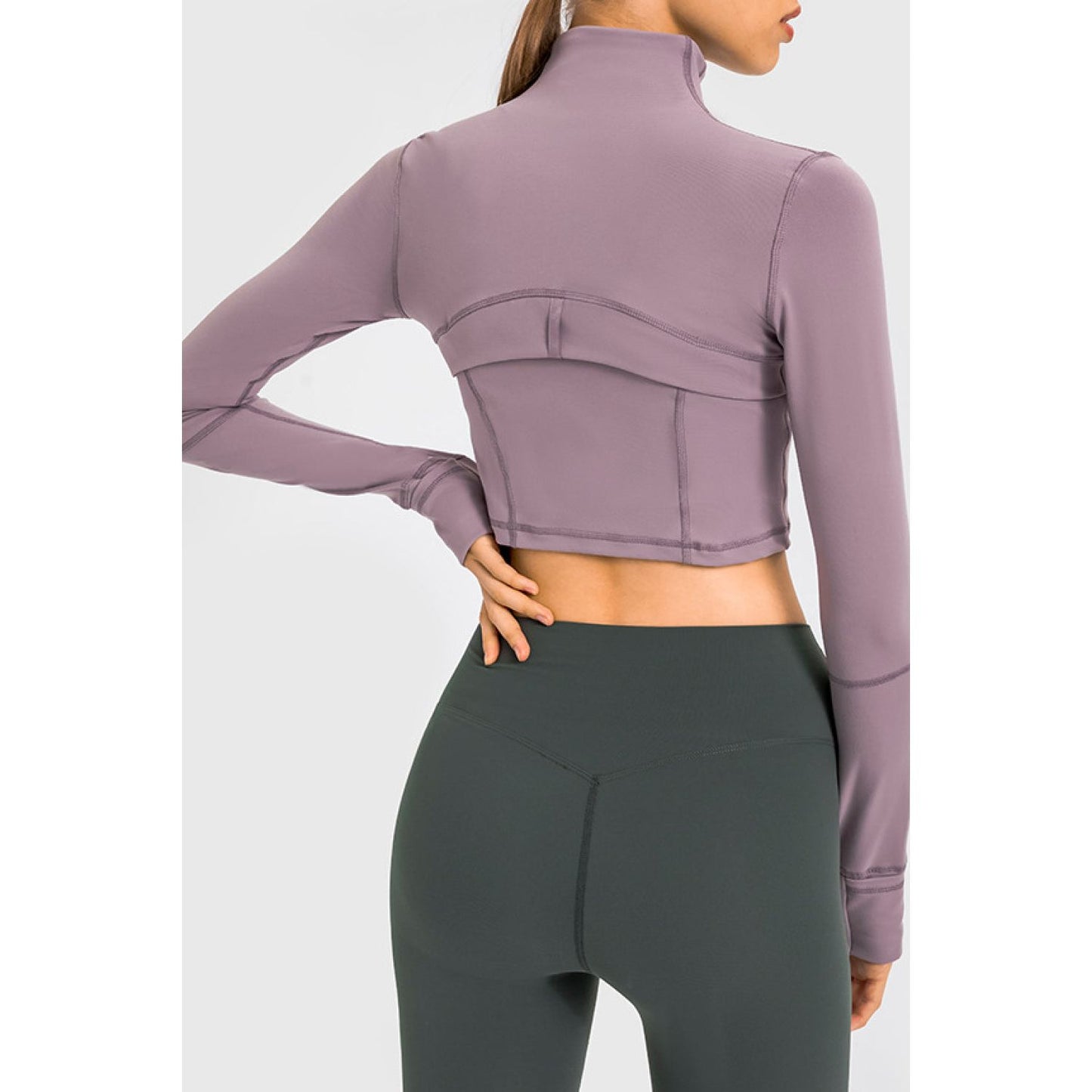 Zip Front Cropped Sports Jacket