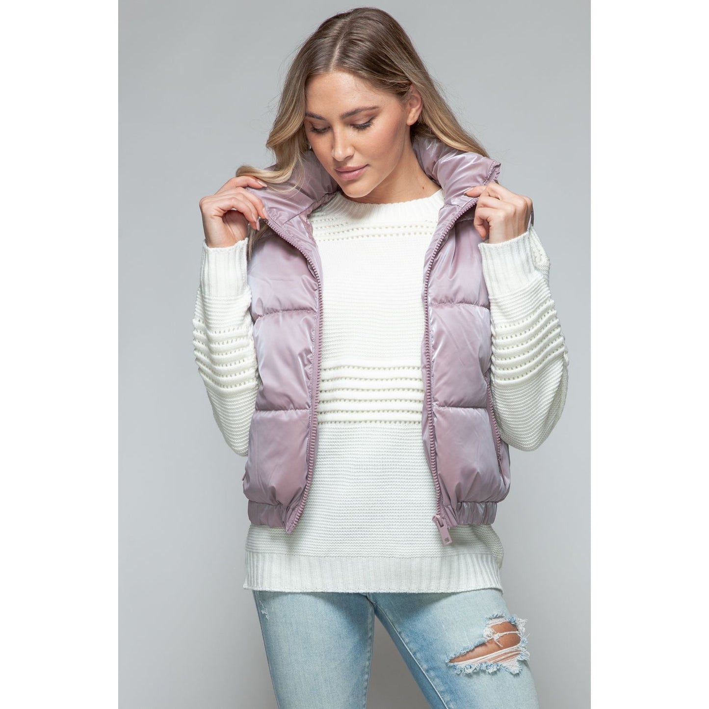 Snobbish Fine Fur Lining Quilted Vest