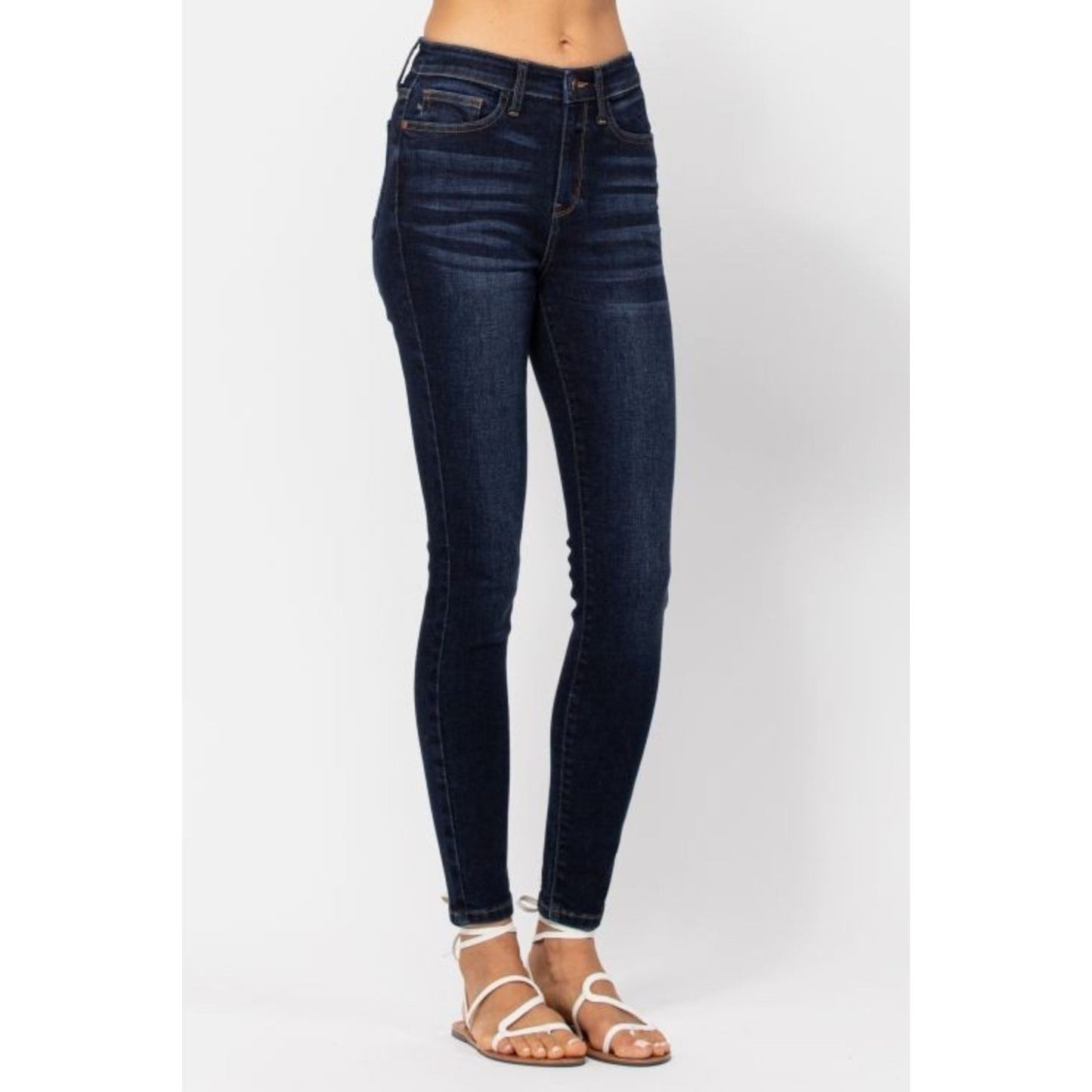 Judy Blue Full Size High Waist Handsand Skinny Jeans