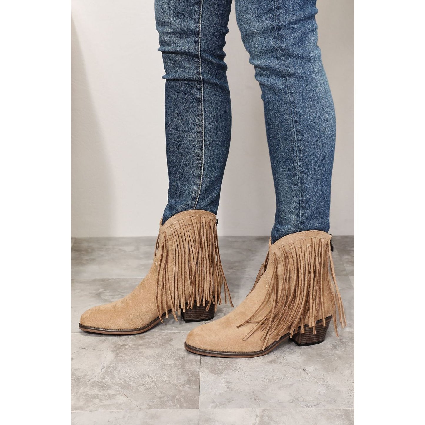 Legend Women's Fringe Cowboy Western Ankle Boots