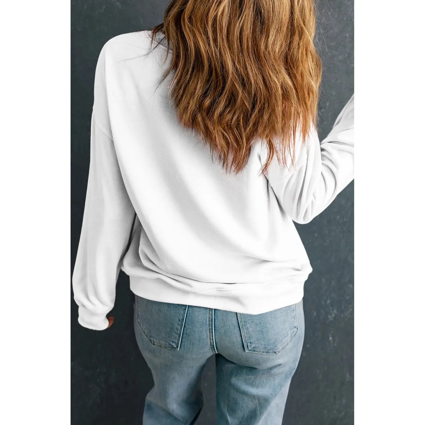 JOY Round Neck Long Sleeve Sweatshirt