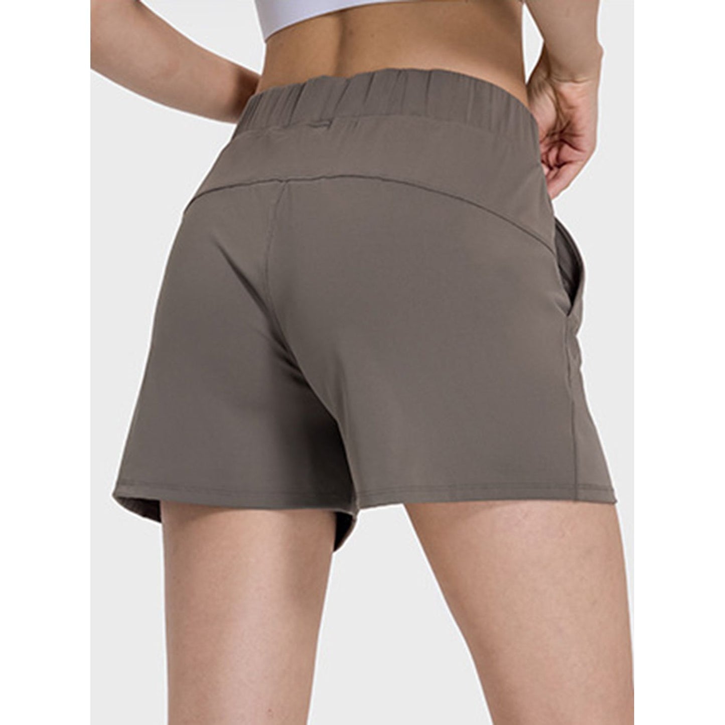 Elastic Waist Active Shorts