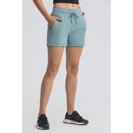 Waist Tie Active Shorts