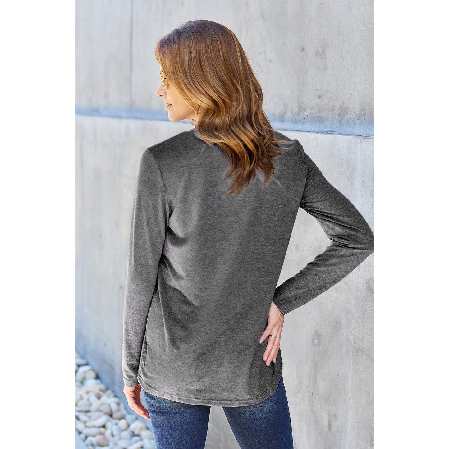 Basic Bae Full Size Round Neck Long Sleeve Top