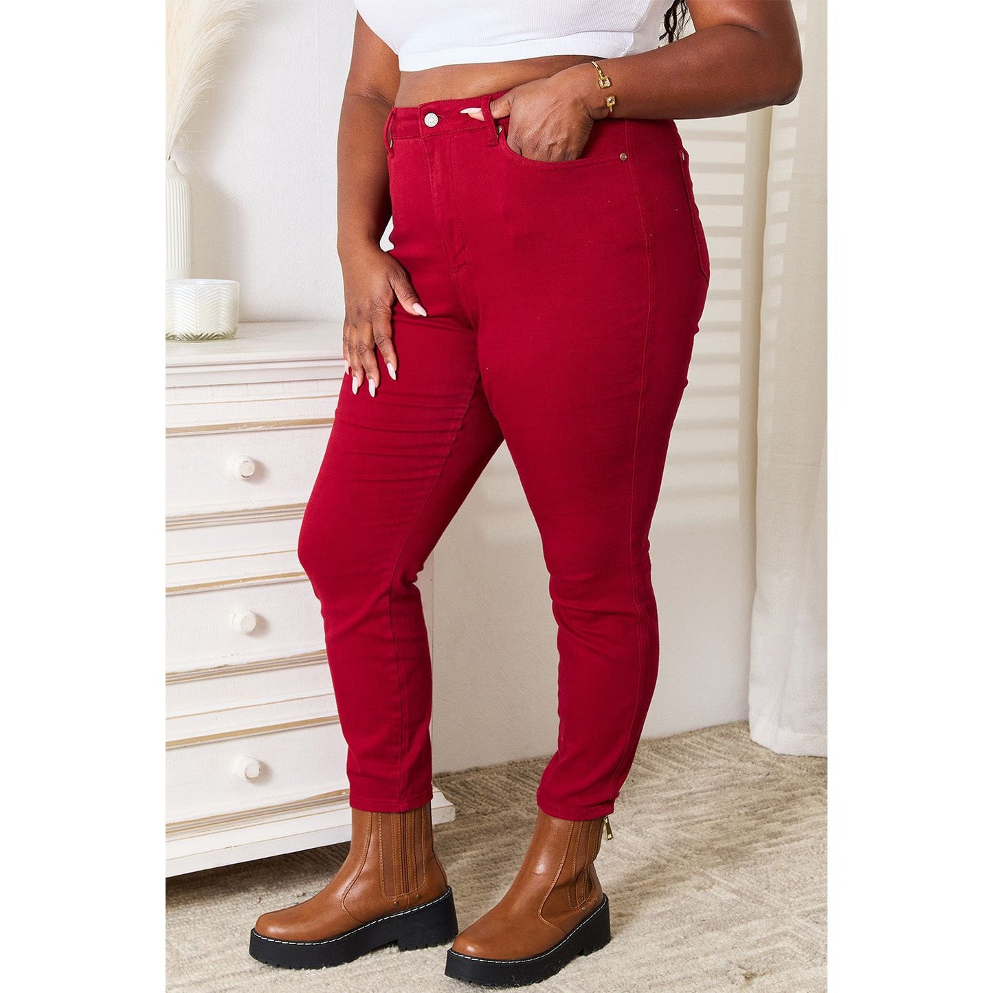 Judy Blue Full Size High Waist Tummy Control Skinny Jeans