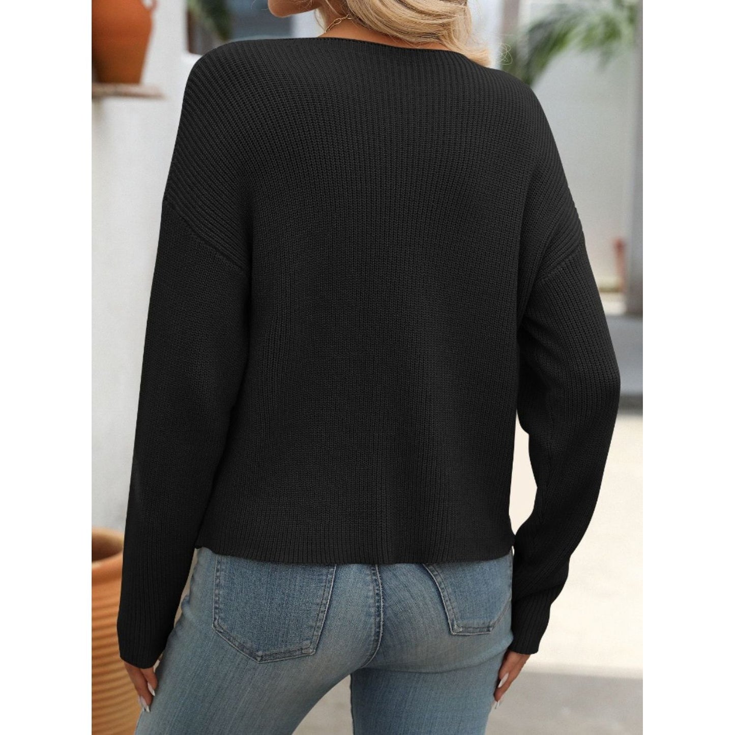 Mandy Round Neck Long Sleeve Sweater