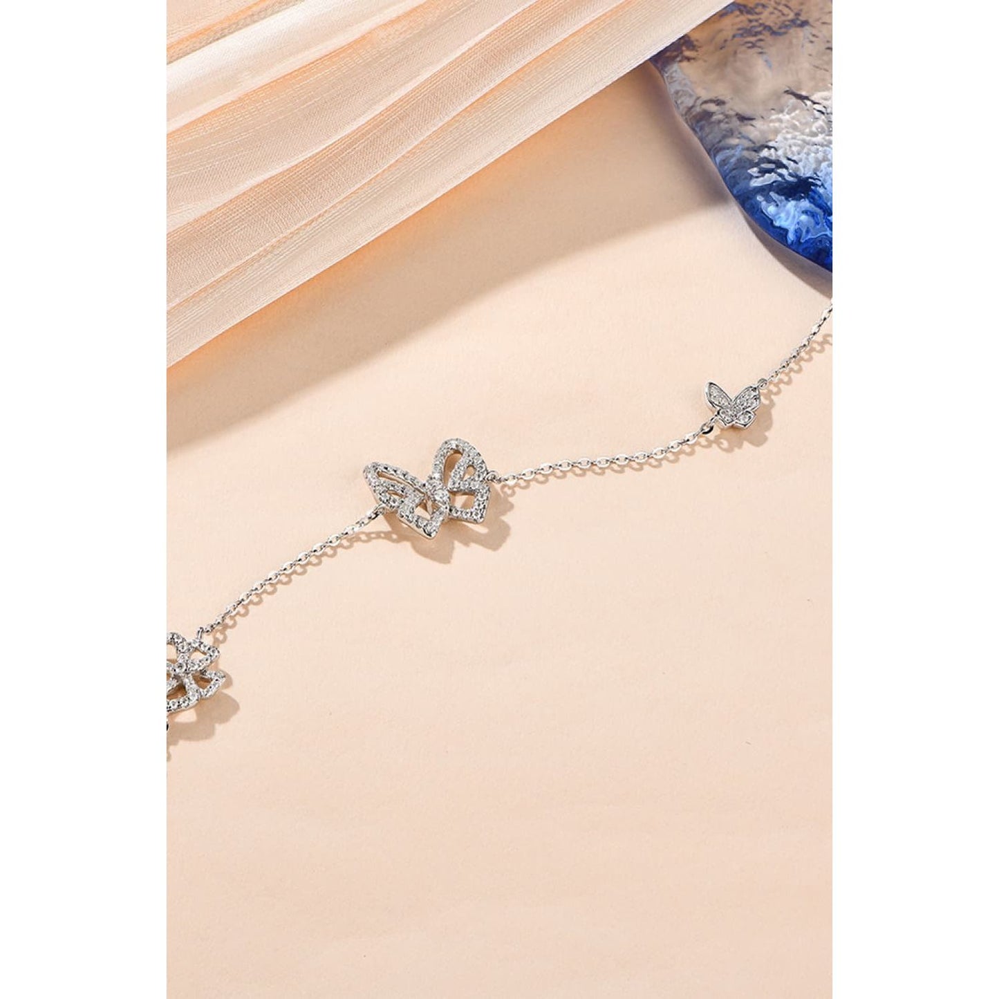 Moissanite Butterfly Shape Bracelet