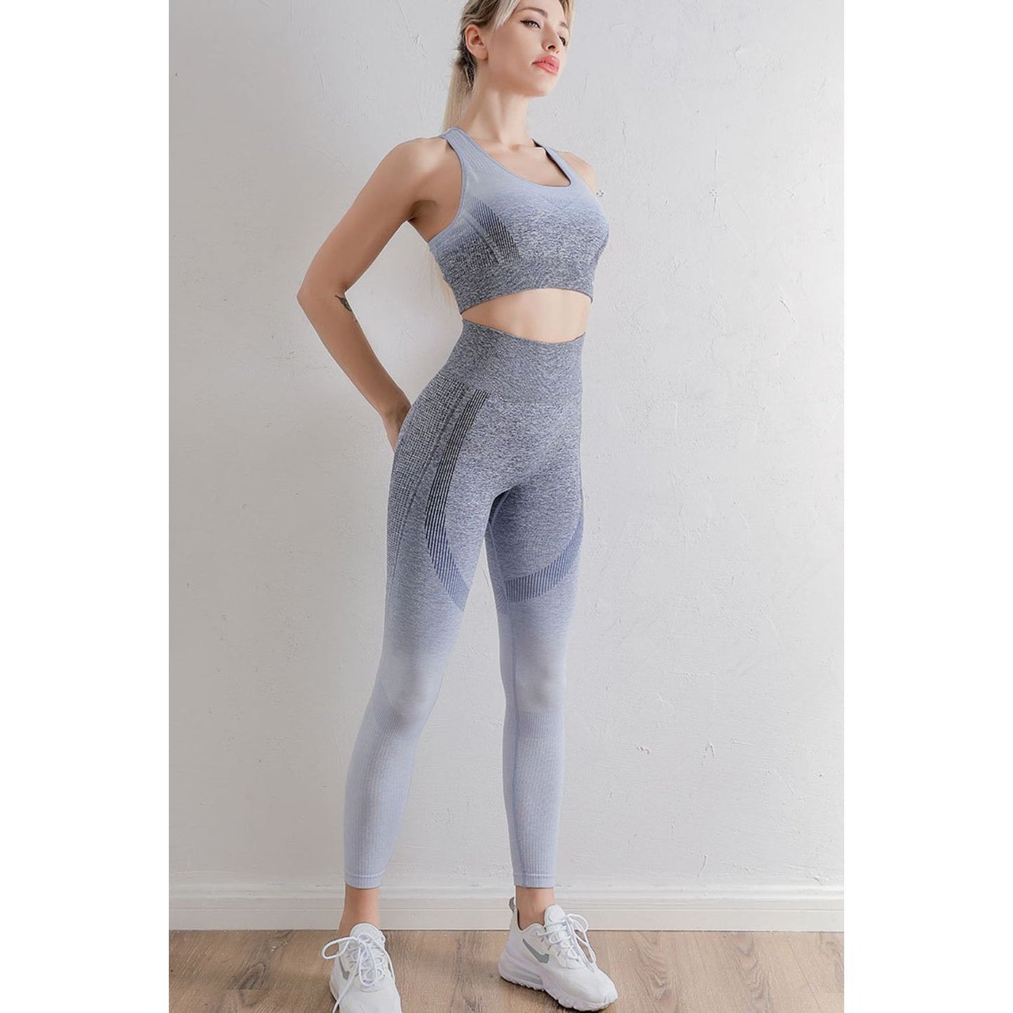 Gradient Sports Bra and Leggings Set