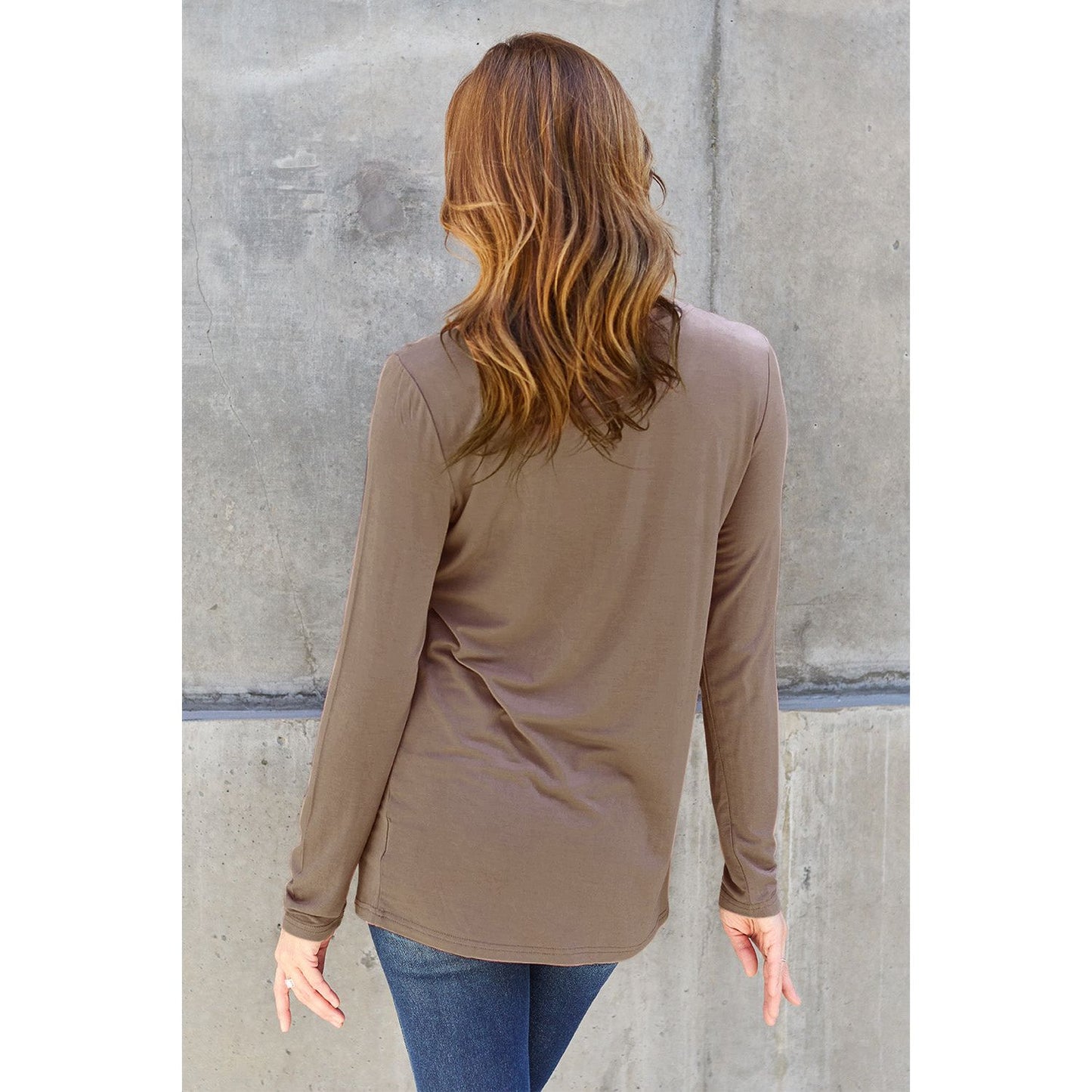 Basic Bae Full Size Round Neck Long Sleeve Top