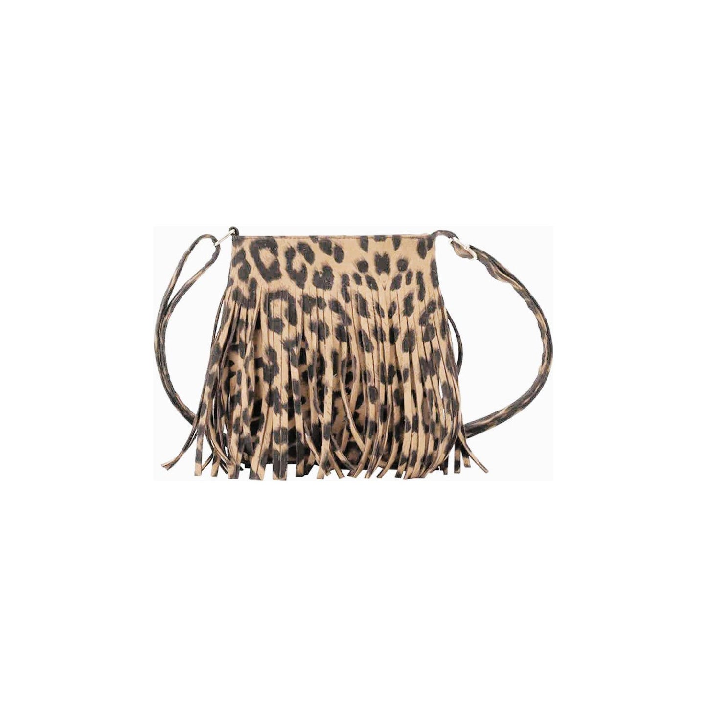 Adored PU Leather Crossbody Bag with Fringe