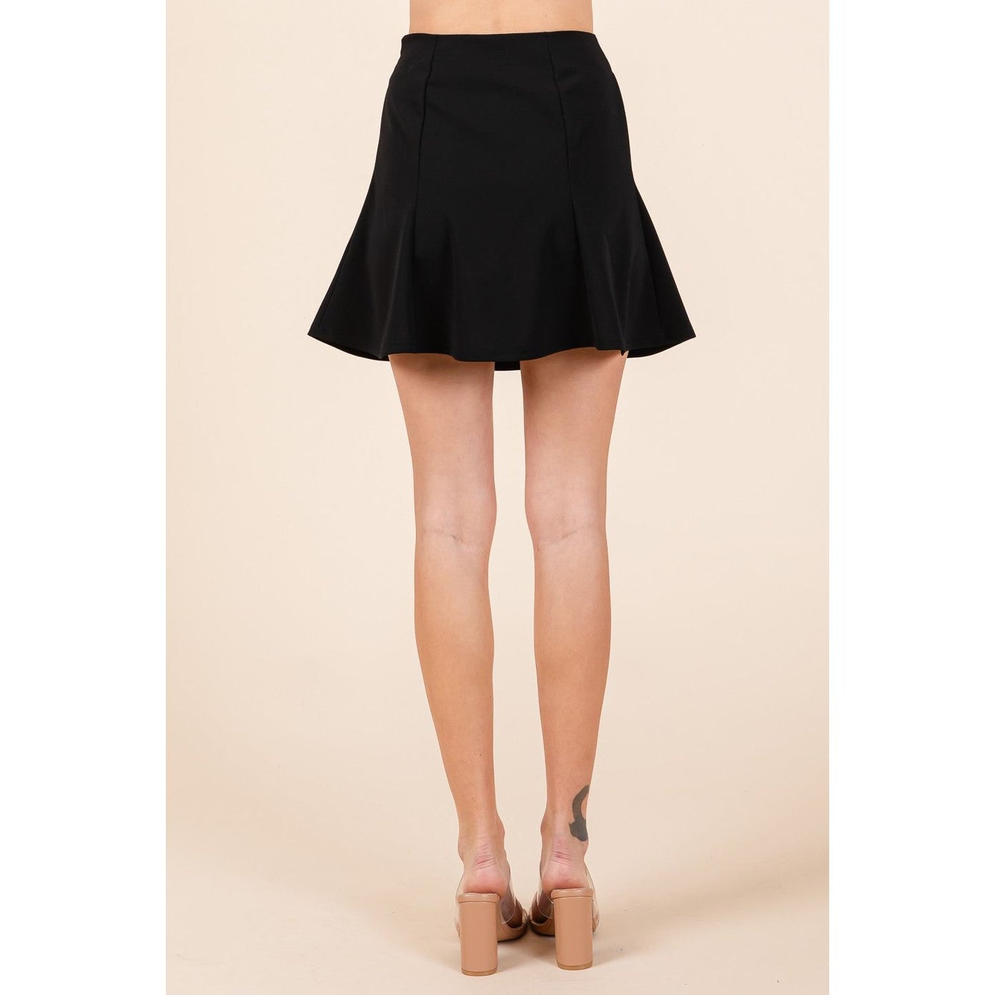 GeeGee 2-Bow Pleated Mini Skirt